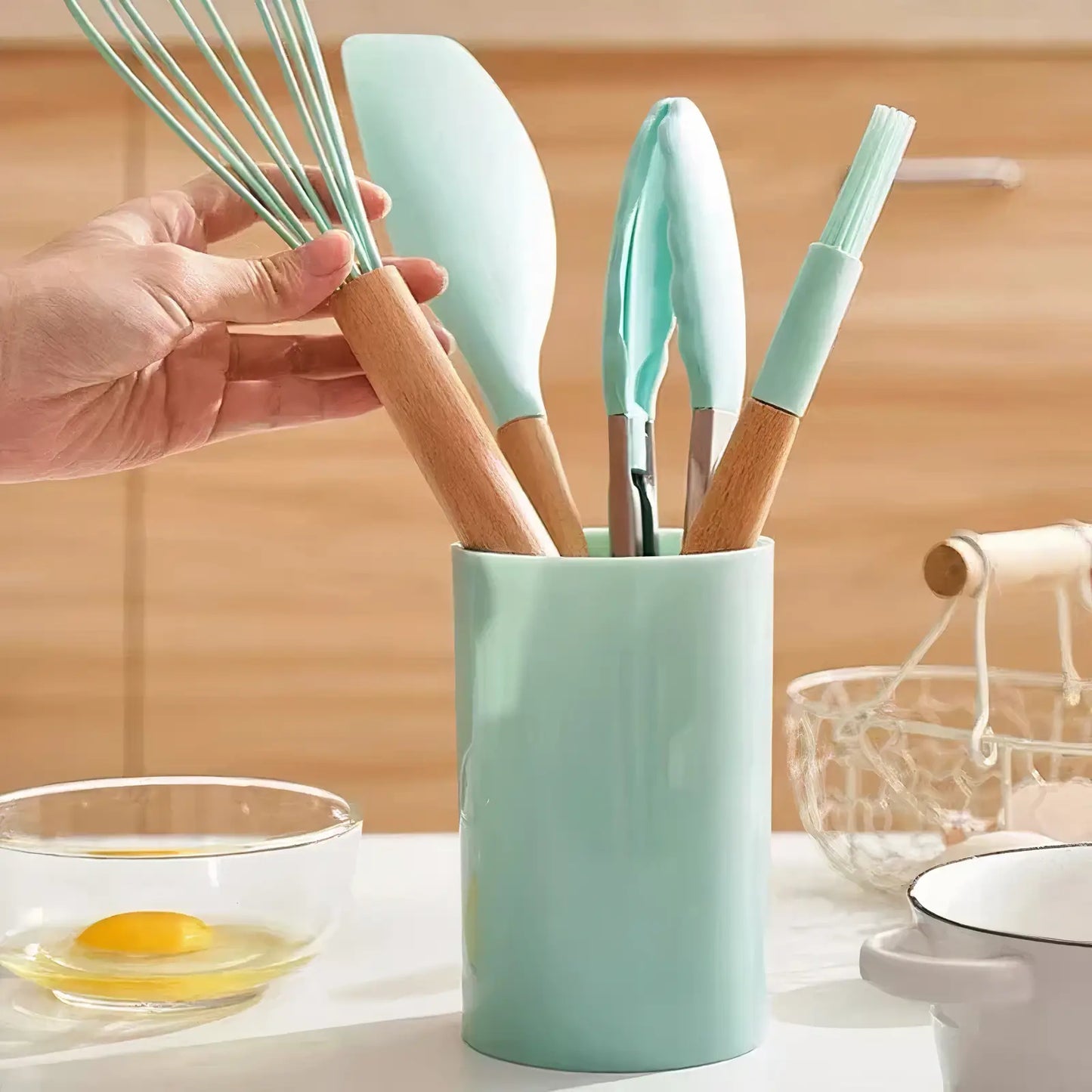 12-Piece Silicone Kitchen Utensil Set – Heat Resistant
