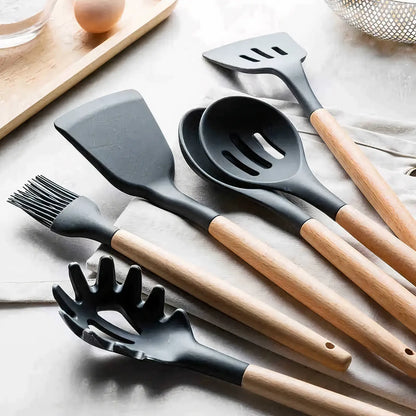 12-Piece Silicone Kitchen Utensil Set – Heat Resistant