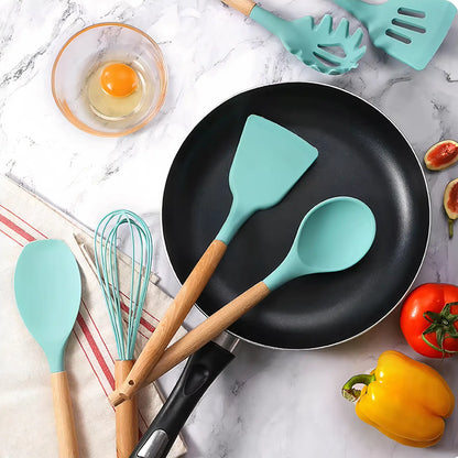 12-Piece Silicone Kitchen Utensil Set – Heat Resistant