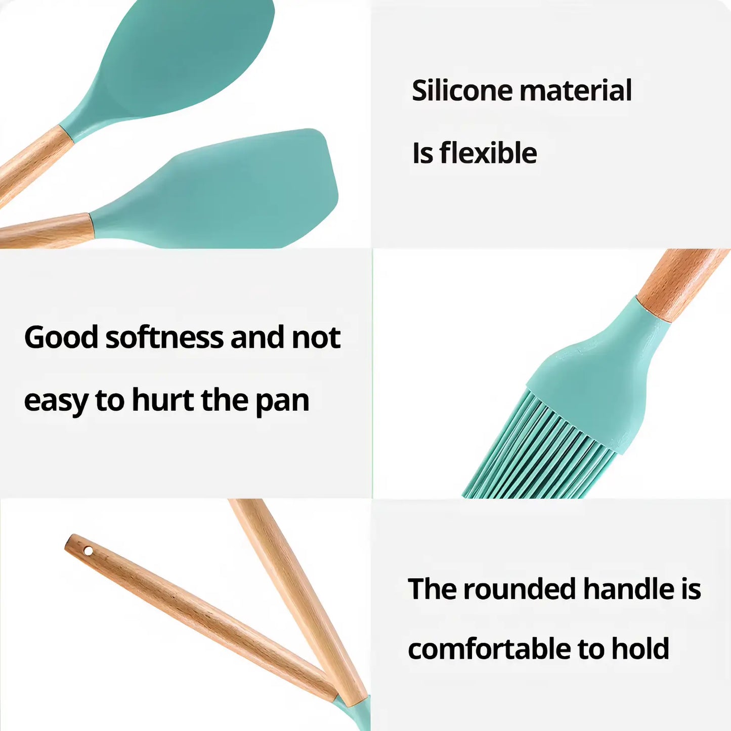 12-Piece Silicone Kitchen Utensil Set – Heat Resistant