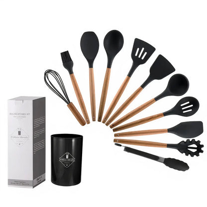 12-Piece Silicone Kitchen Utensil Set – Heat Resistant