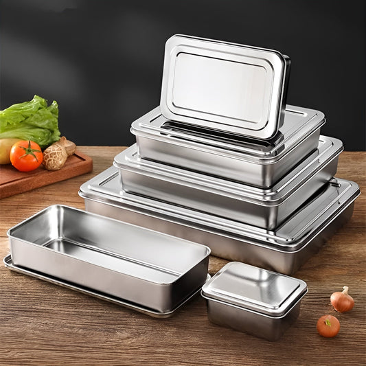 Tiramisu Rectangular Stainless Steel Storage Tray – Japan Style